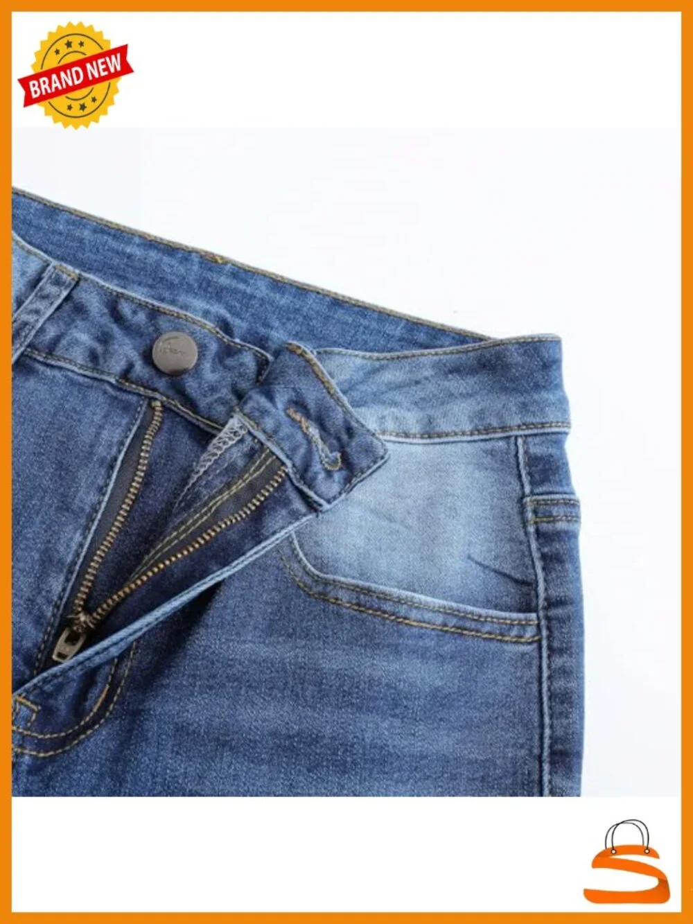 High Waisted Wide Leg Jeans Stretchy Distressed Denim Pants